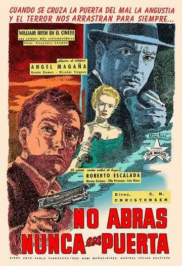 Постер к фильму Никому не открывай дверей (1952)