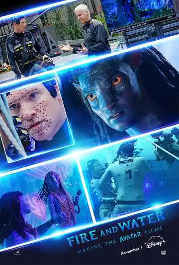 Постер к фильму Огонь и вода: Создание «Аватаров» (2025)